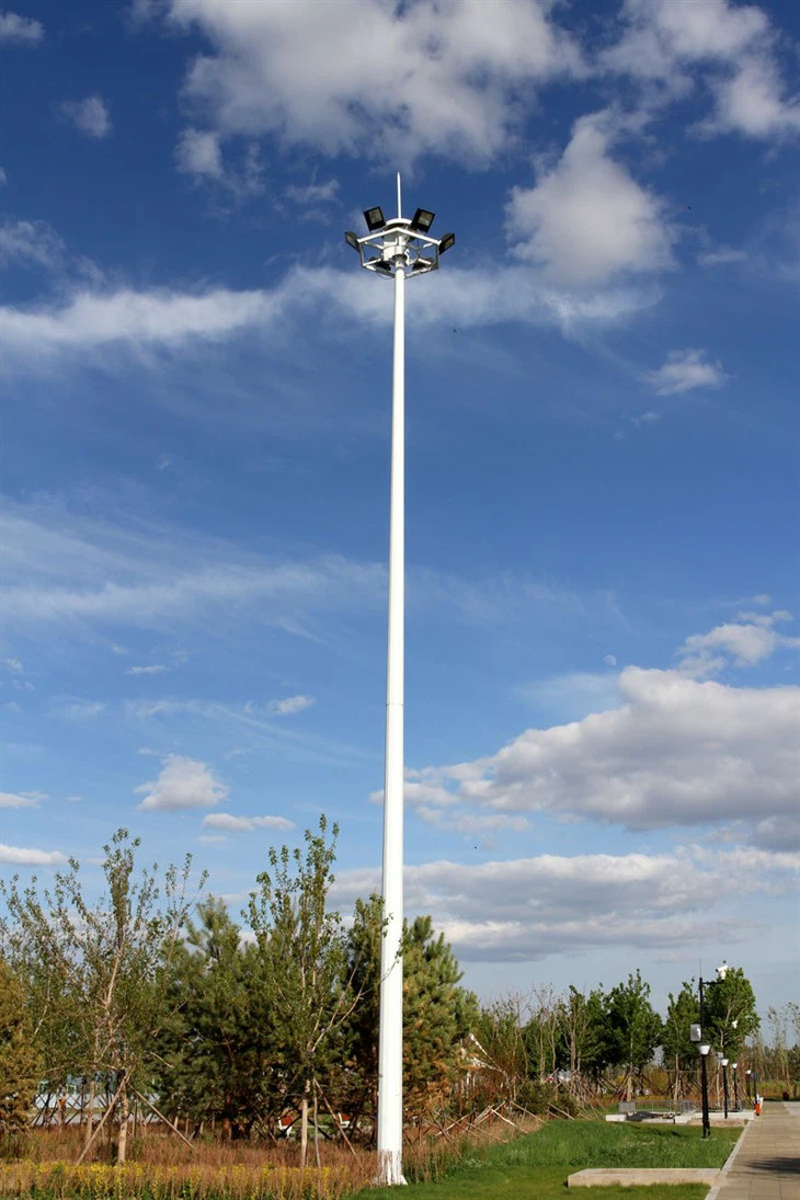 China Manufacturer Good Quality Galvanized High Mast Light For Stadium Outdoor Lighting